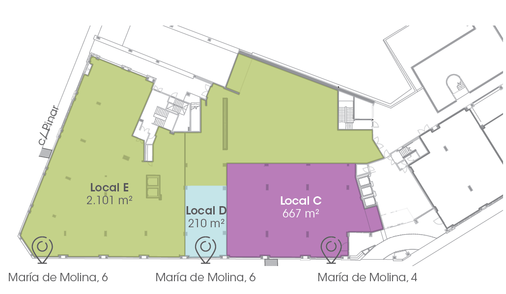 Local comercial en alquiler – María de Molina, 4 y 6 Madrid, Barrio Salamanca